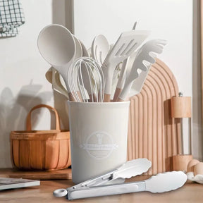 Kit Utensílios de Silicone Premium - Resistente ao Calor