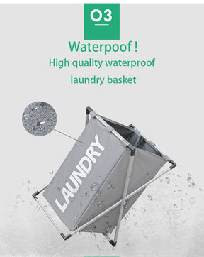 Cesto Organizador de Roupas Dobrável - Impermeável em Oxford