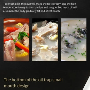 Colher de Sopa com Filtro - Em Aço Inoxidável para Óleo