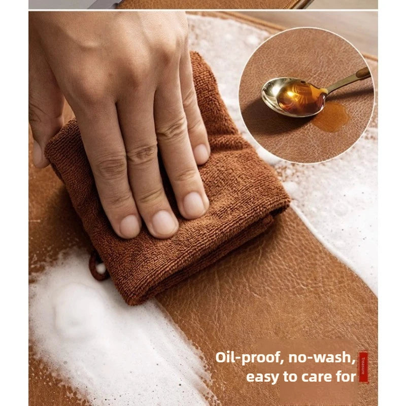 Mousepad Retrô Antiderrapante - Couro PU