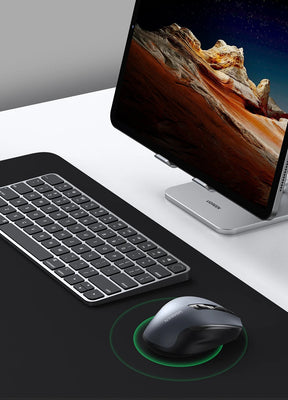 Mouse Sem Fio Ergonômico — 4000 DPI e Clique Silencioso