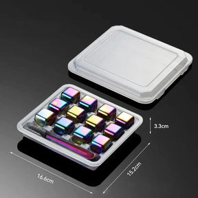 Cubos de Gelo Reutilizáveis - De Aço Inox 304 para Uísque