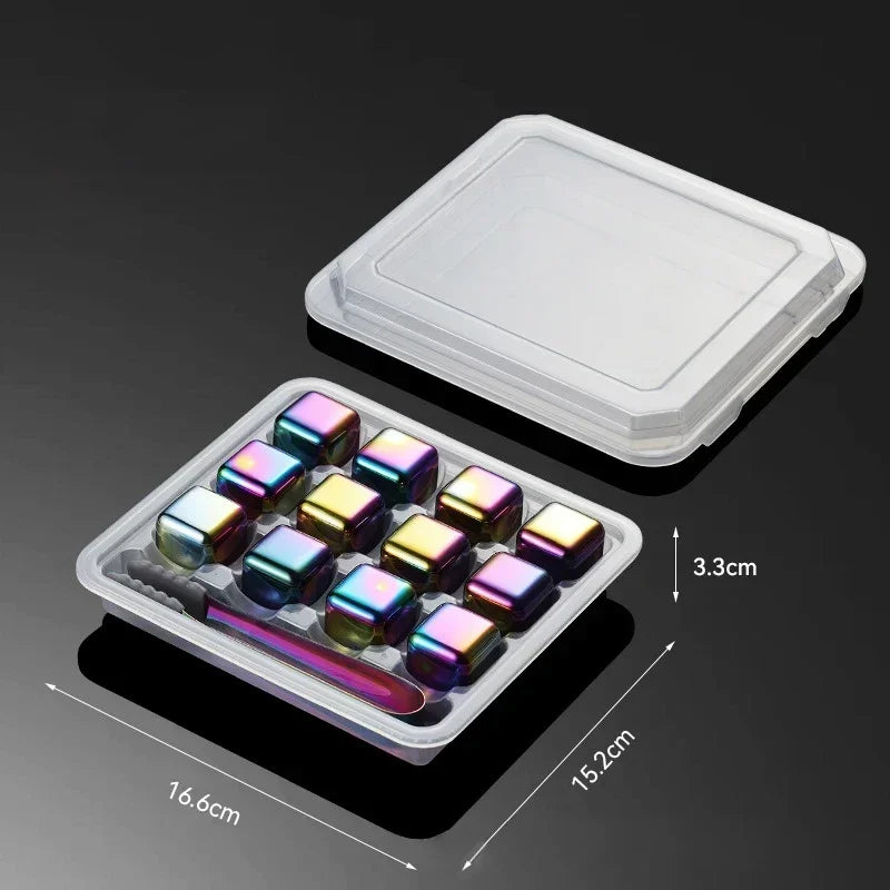 Cubos de Gelo Reutilizáveis - De Aço Inox 304 para Uísque