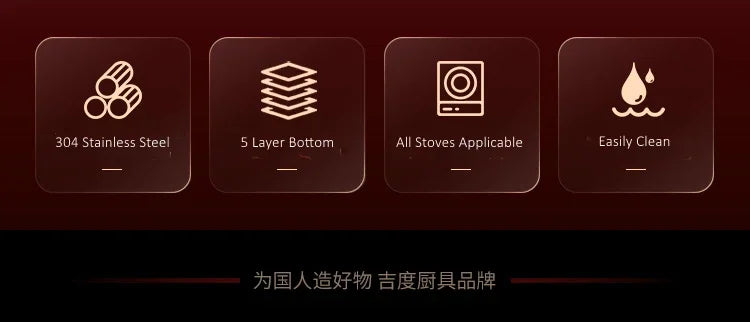 Panela Premium Inox 304 - Para Gás e Indução