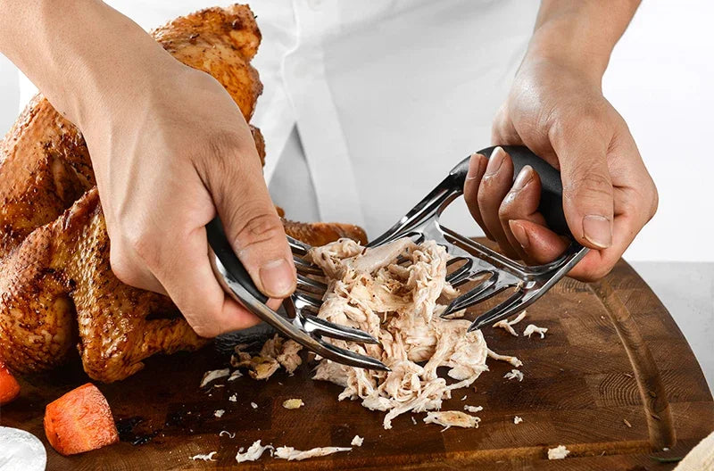 Garfos de Corte Garra Estilo Urso -em Aço Inox 6 Dentes