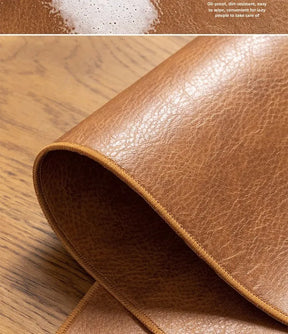 Mousepad Retrô Antiderrapante - Couro PU