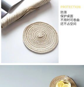 Jogo Americano Redondo de Linho - para Mesa Posta