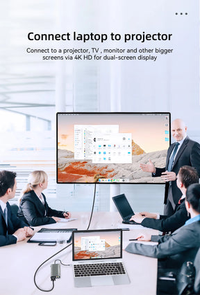 HUB USB-C 11 em 1 para MacBook - 4K HDMI e PD 87W