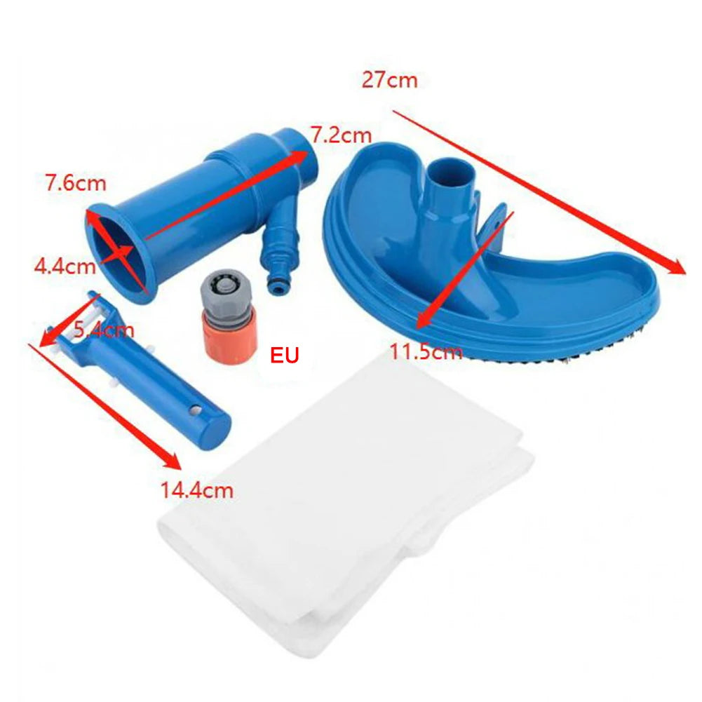 Kit Aspirador para Limpeza de Piscina - em ABS com Malha