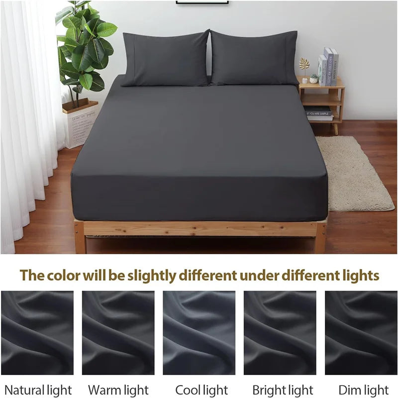 Lençol de Algodão Egípcio com Elástico - 400 Fios