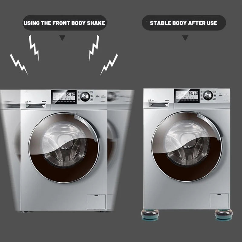 Suporte Antivibração para Máquina de Lavar - Base Estabilizadora e Antirruído