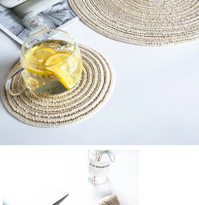 Jogo Americano Redondo de Linho - para Mesa Posta