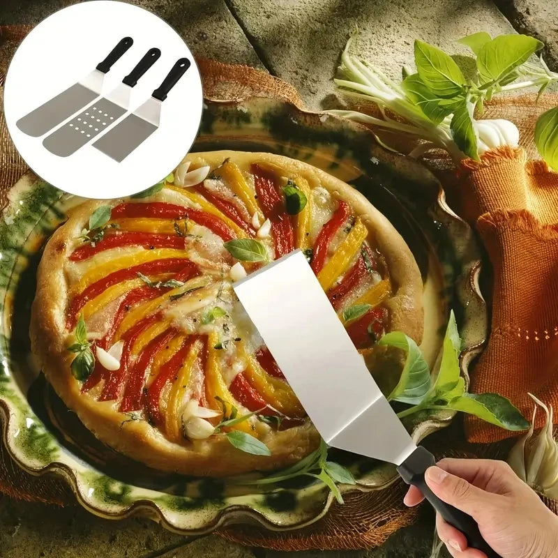 Kit 3 Utensílios Churrasco - Aço Inox com Cabo Térmico