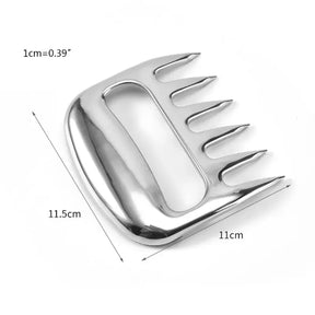 Garfos de Corte Garra Estilo Urso -em Aço Inox 6 Dentes