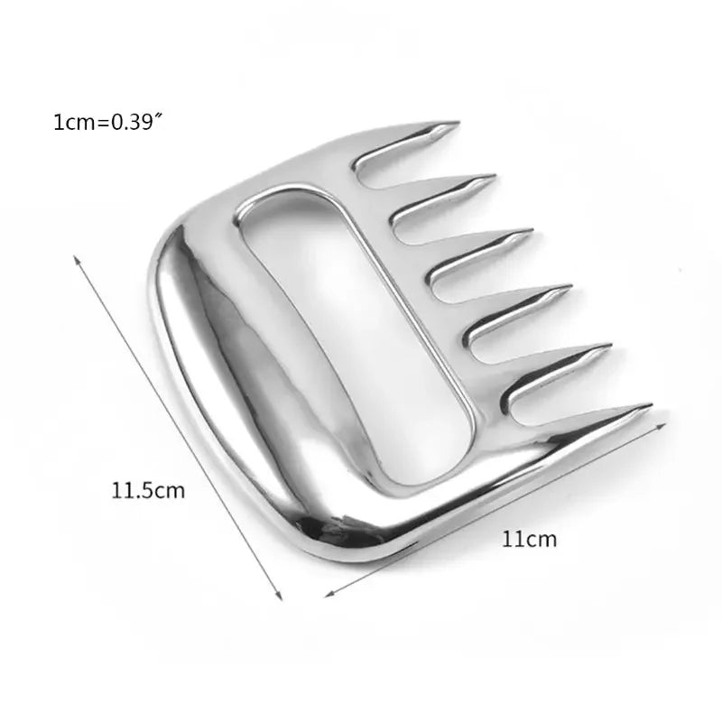 Garfos de Corte Garra Estilo Urso -em Aço Inox 6 Dentes