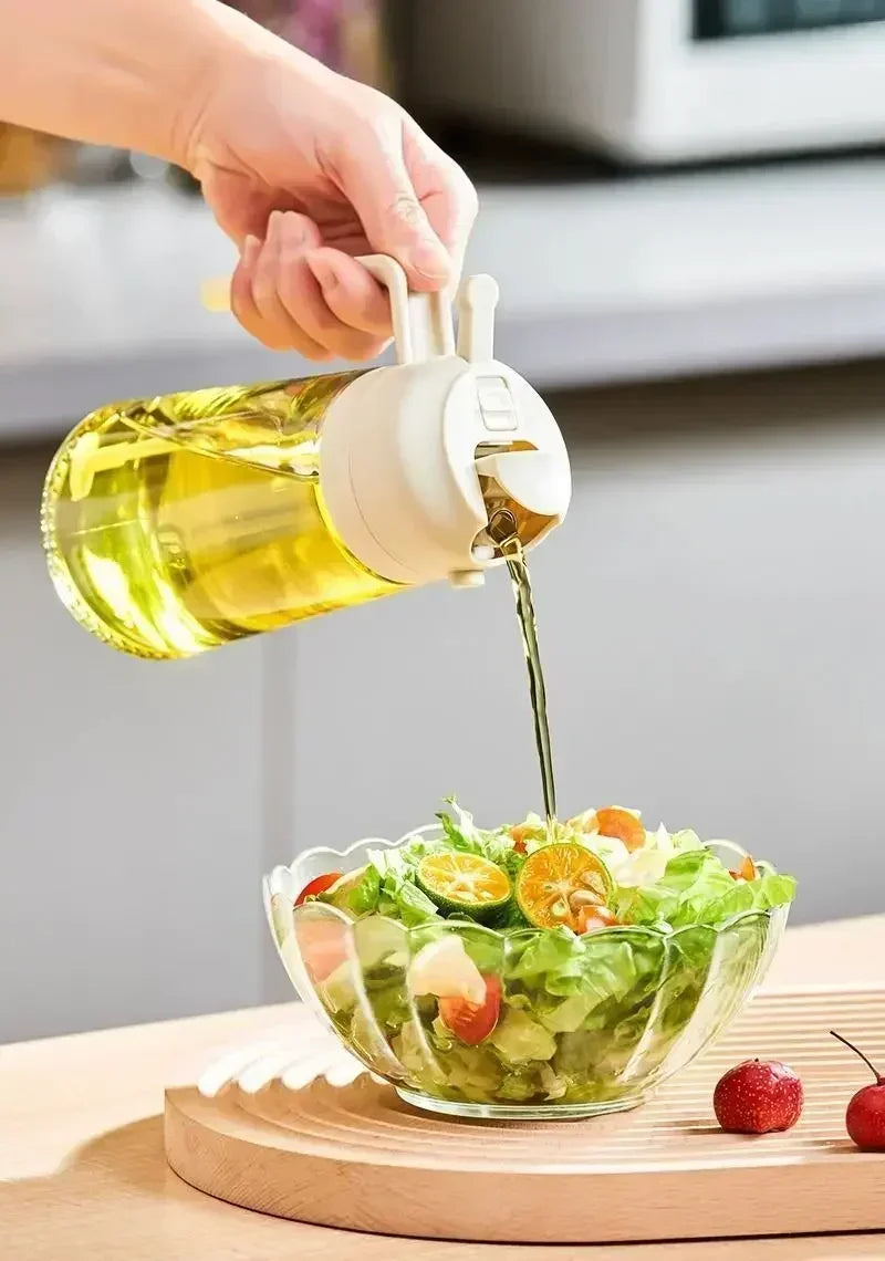 Frasco Spray de Óleo 2 em 1 - 500ml para Cozimento Saudável