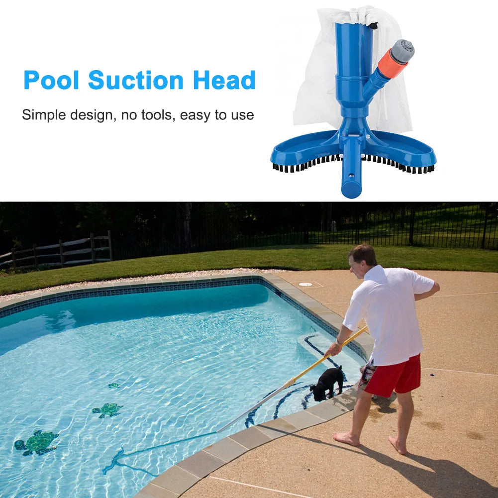 Kit Aspirador para Limpeza de Piscina - em ABS com Malha