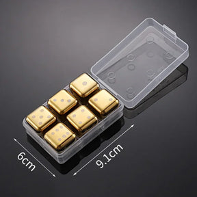 Cubos de Gelo Reutilizáveis - De Aço Inox 304 para Uísque