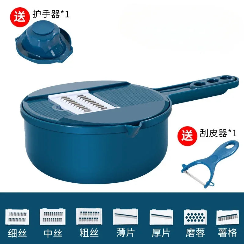 Cortador Manual para Vegetais - De Palha de Trigo e Aço Inox