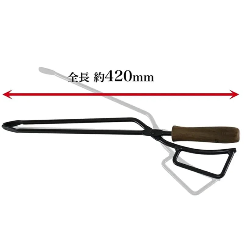 Pinça para maniopuilação de Carvão - com Capa de Couro PU