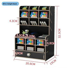 Organizador de Mesa em Madeira Ecológica - Design Nórdico