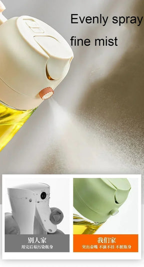 Frasco Spray de Óleo 2 em 1 - 500ml para Cozimento Saudável