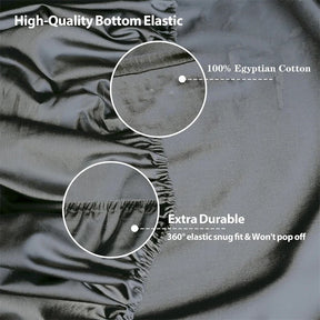 Lençol de Algodão Egípcio com Elástico - 400 Fios