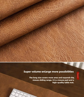 Mousepad Retrô Antiderrapante - Couro PU