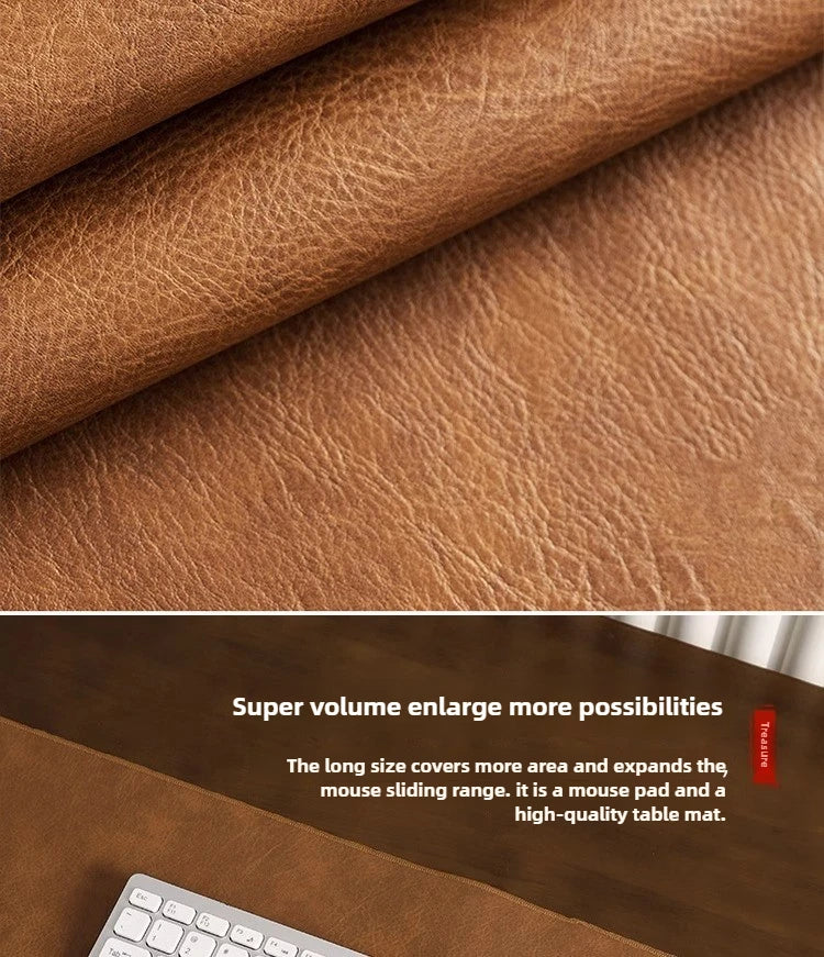 Mousepad Retrô Antiderrapante - Couro PU