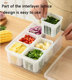 Organizador de Alimentos para Geladeira - De Plástico PP