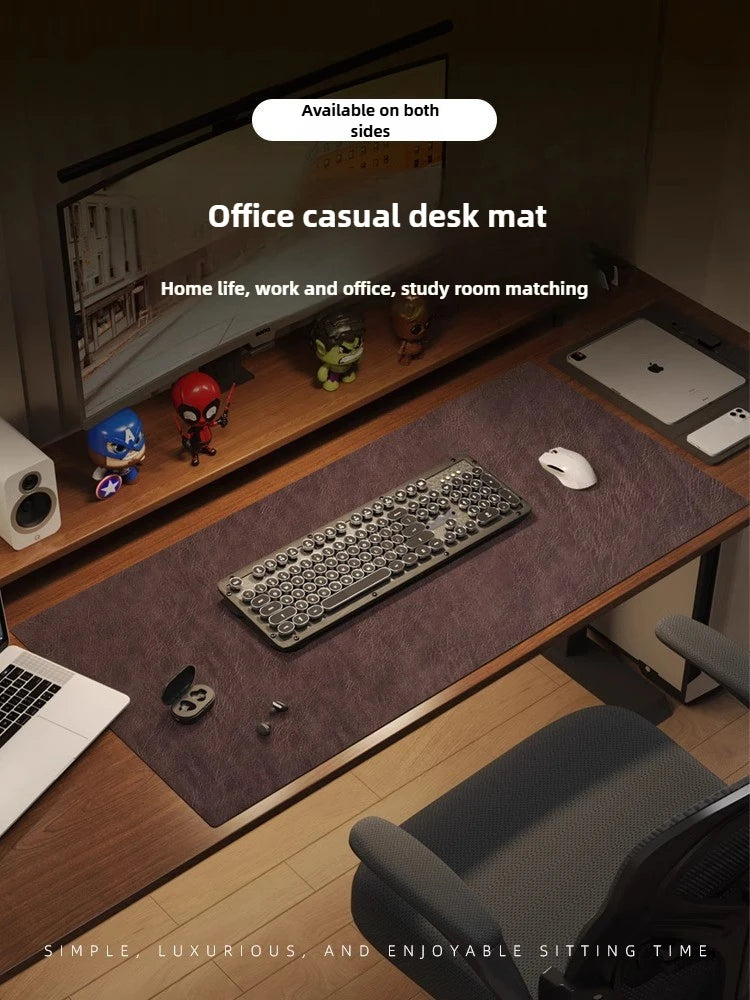 Mousepad Retrô Antiderrapante - Couro PU