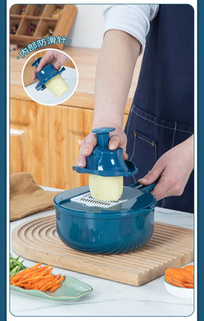 Cortador Manual para Vegetais - De Palha de Trigo e Aço Inox