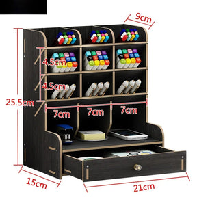 Organizador de Mesa em Madeira Ecológica - Design Nórdico