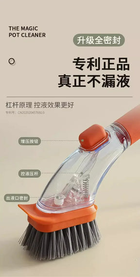 Escova Manual para Limpeza de Panela - em ABS Ecológico