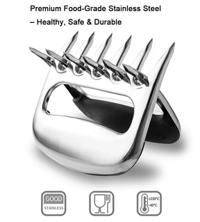 Garfos de Corte Garra Estilo Urso -em Aço Inox 6 Dentes