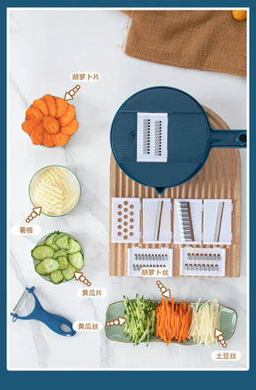 Cortador Manual para Vegetais - De Palha de Trigo e Aço Inox