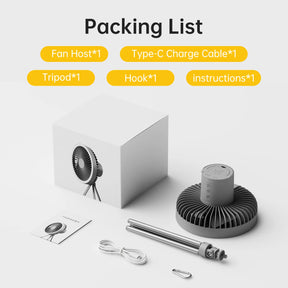 Ventilador Elétrico Portátil - Design Dobrável