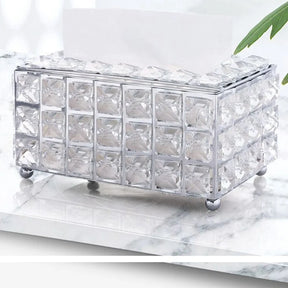 Caixa de Lenços de Cristal Luxo - Estilo Nórdico