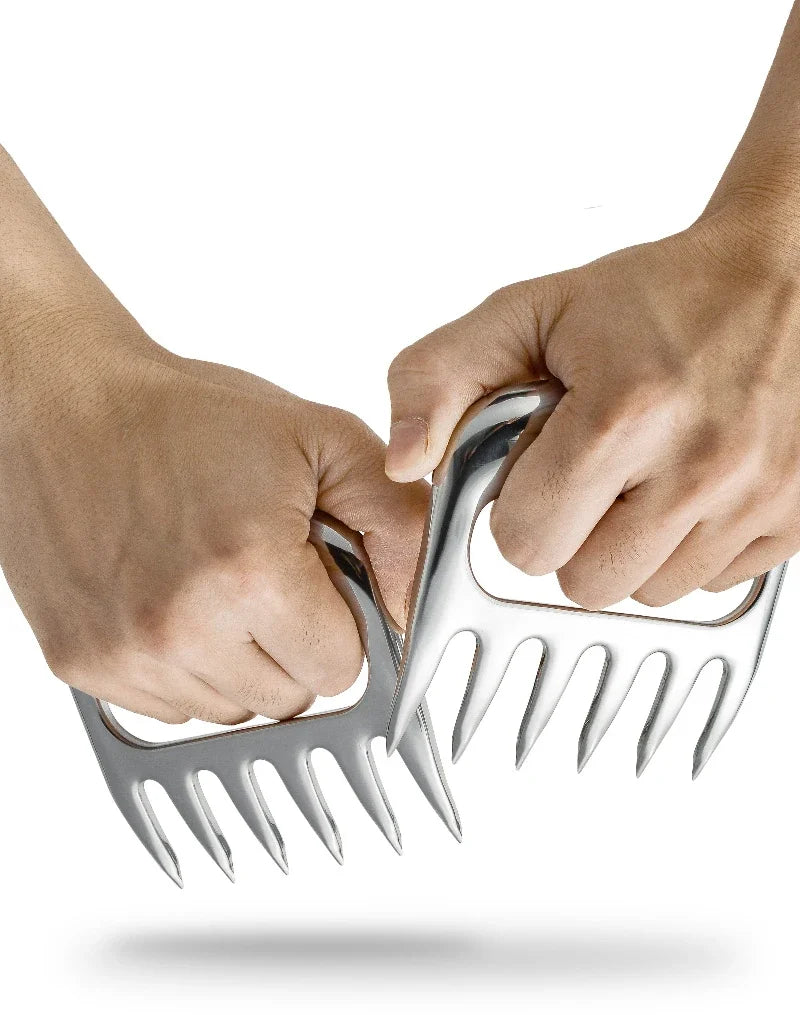 Garfos de Corte Garra Estilo Urso -em Aço Inox 6 Dentes