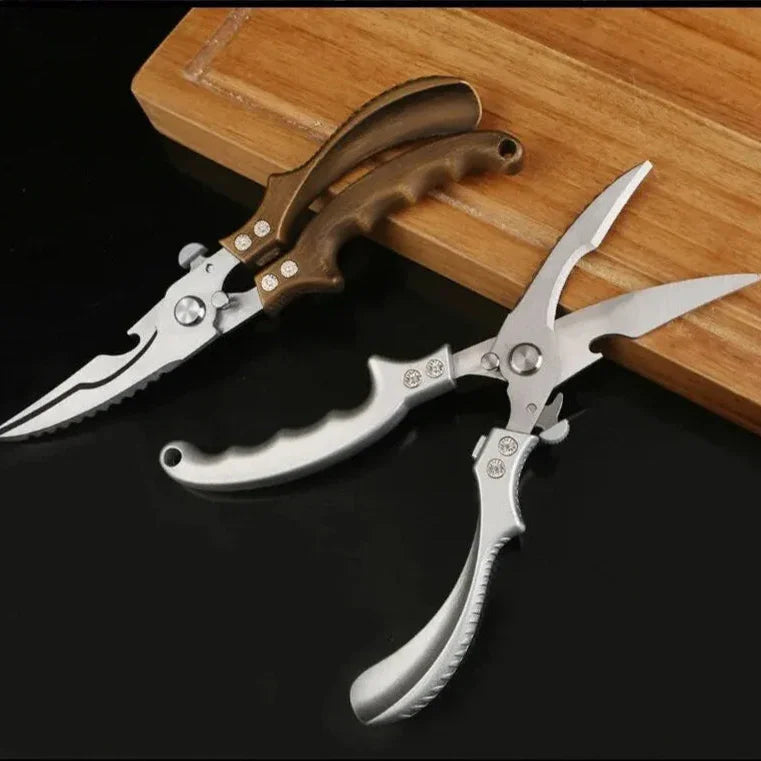 Tesoura Heavy Duty para Carnes - De Aço com Trava de Segurança