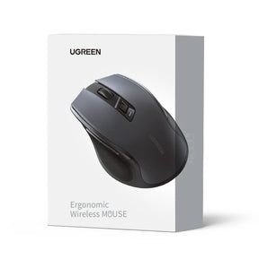 Mouse Sem Fio Ergonômico — 4000 DPI e Clique Silencioso