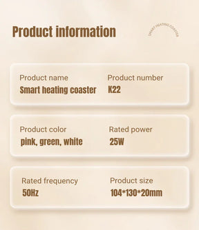 Aquecedor Elétrico de Xícaras - Com 3 Níveis de Temperatura e LED