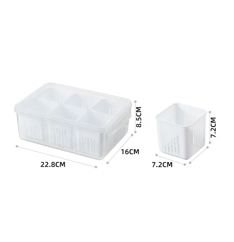 Organizador de Alimentos para Geladeira - De Plástico PP