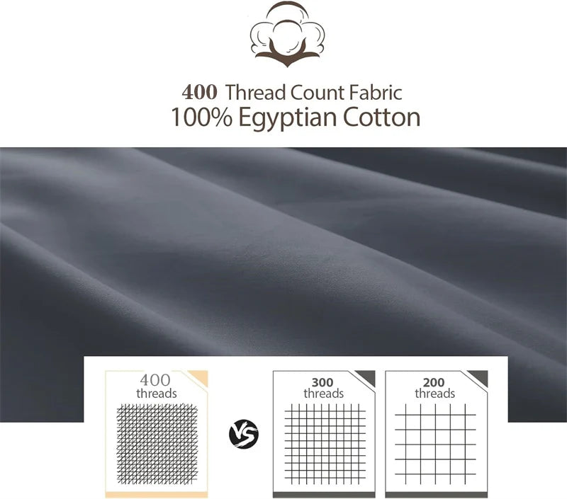 Lençol de Algodão Egípcio com Elástico - 400 Fios