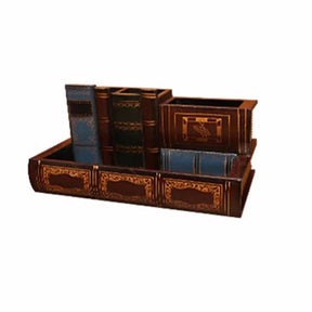 Porta-Canetas de Madeira - Estilo Retrô Organizador de Mesa