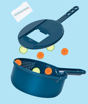 Cortador Manual para Vegetais - De Palha de Trigo e Aço Inox