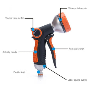 Pistola de Água Alta Pressão - com Bico Ajustável 5 Padrões