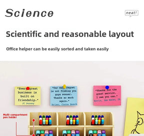 Organizador de Mesa em Madeira Ecológica - Design Nórdico