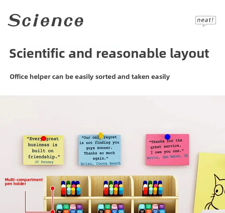 Organizador de Mesa em Madeira Ecológica - Design Nórdico