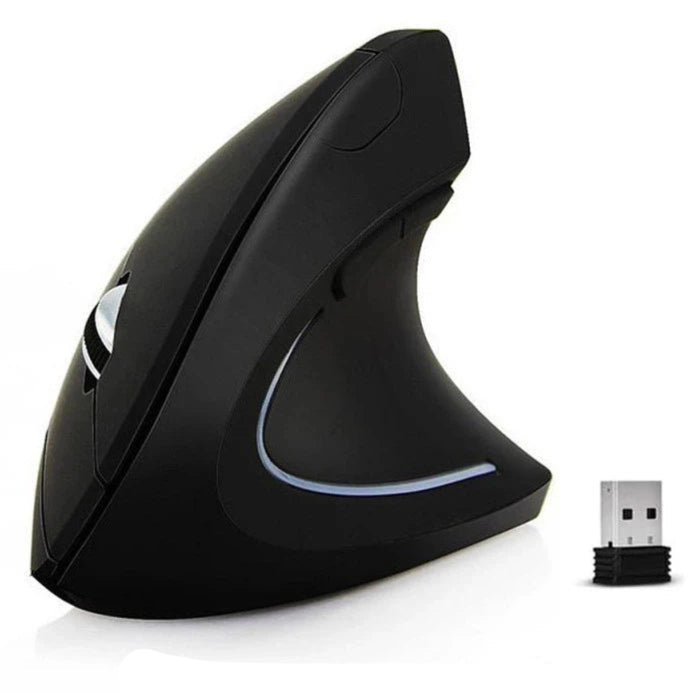 Mouse Vertical Ergonômico Recarregável - Bluetooth e 2,4GHz